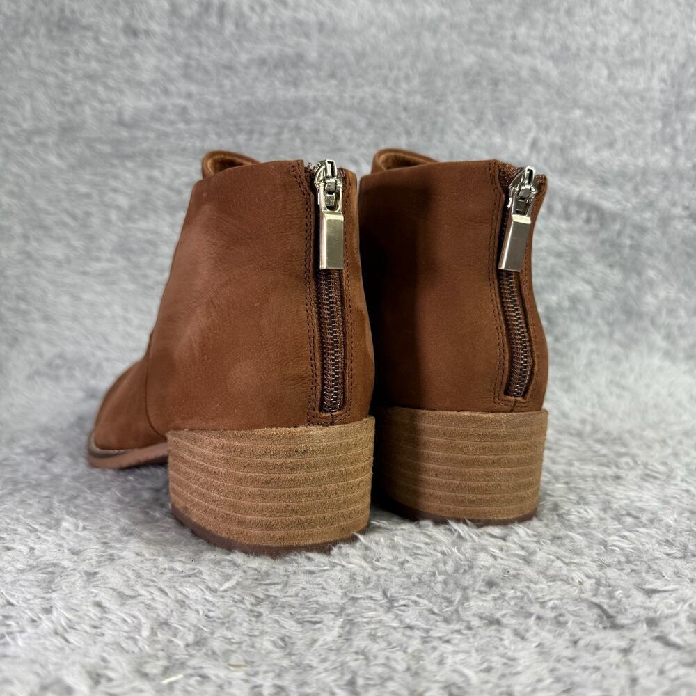 Softwalk Tilden Ankle Boots Women's Brown Leather Booties Size 8 M - Picture 3 of 10